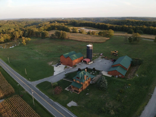 home for sale with barn building pond and acreage in beaver falls with home office and business possibilities